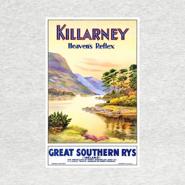 Vintage Travel Poster Ireland Killarney by vintagetreasure